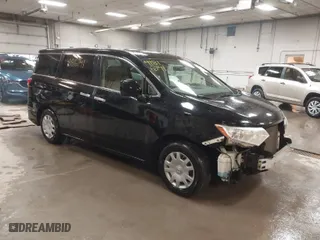 2012 Nissan Quest SL with VIN JN8AE2KP8C9038608, listed as a IAAI auction lot 41816741 with 124,153 mi miles. Bid and sale history available at carsss.com. Image 1.