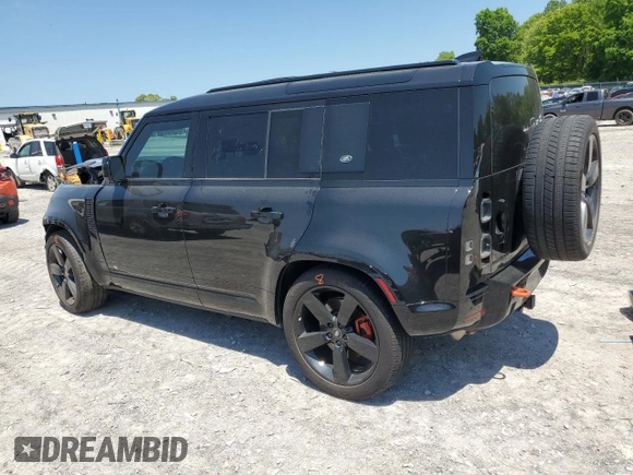 2024 Land Rover Defender X with VIN SALEX7EU2R2314703, listed as a Copart auction lot 54610625 with 5,351 mi miles and Salvage title. Bid and sale history available at DreamBid. Image 2.