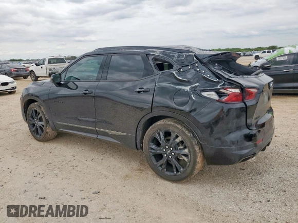 2020 Chevrolet Blazer RS with VIN 3GNKBERS2LS625282, listed as a Copart auction lot 58732775 with 79,972 mi miles and Salvage title. Bid and sale history available at DreamBid. Image 2.