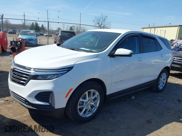 2024 Chevrolet Equinox LT with VIN 3GNAXKEG6RS127804, listed as a IAAI auction lot 41791748 with 14,540 mi miles. Bid and sale history available at carsss.com. Image 2.