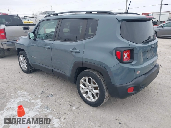 2018 Jeep Renegade Latitude with VIN ZACCJABB6JPJ06962, listed as a IAAI auction lot 41277869 with 87,915 mi miles. Bid and sale history available at carsss.com. Image 3.