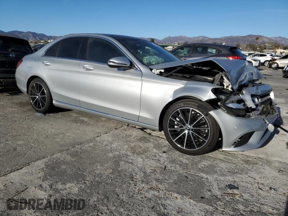 2021 Mercedes-Benz C 300 with VIN W1KWF8DB9MR605631, listed as a Copart auction lot 42355085 with Not Provided miles and Salvage Title. Bid and sale history available at carsss.com. Image 4.