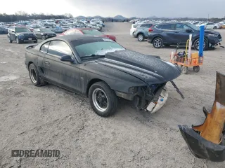 1995 Ford Mustang GT with VIN 1FALP42T2SF181843, listed as a Copart auction lot 46025335 with 65,235 mi miles and Salvage title. Bid and sale history available at DreamBid. Image 4.