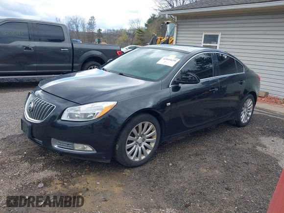 2011 Buick Regal CXL RL4 with VIN W04GS5EC5B1107772, listed as a IAAI auction lot 42044650 with 143,670 mi miles. Bid and sale history available at carsss.com. Image 2.