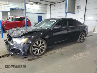 2015 Audi A6 2.0T Premium Plus with VIN WAUGFAFC4FN018210, listed as a Copart auction lot 52143295 with 154,013 mi miles and Salvage Title. Bid and sale history available at carsss.com. Image 1.