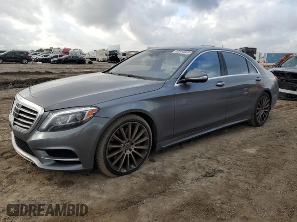 2017 Mercedes-Benz S 550 with VIN WDDUG8CB8HA339349, listed as a Copart auction lot 42814005 with 33,779 mi miles and Salvage Title. Bid and sale history available at carsss.com. Image 1.