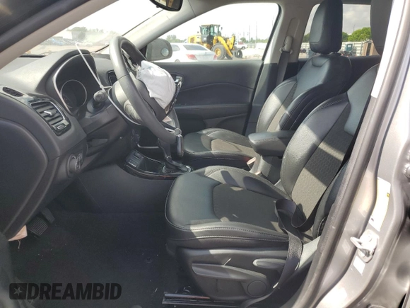 2021 Jeep Compass Altitude with VIN 3C4NJCBB7MT509188, listed as a Copart auction lot 57507125 with 28,279 mi miles and Non repairable. Bid and sale history available at DreamBid. Image 7.