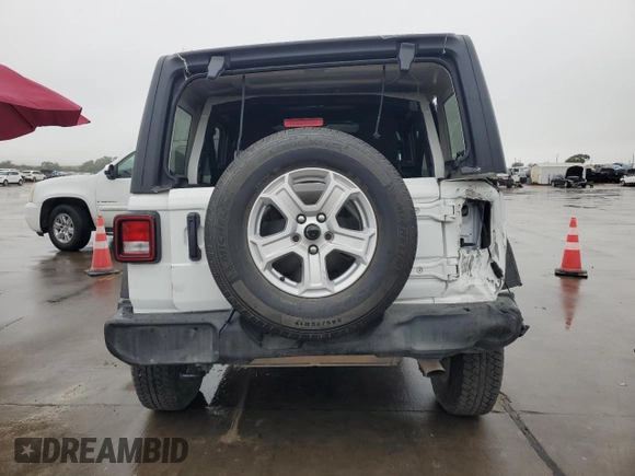 2021 Jeep Wrangler Unlimited Sport Altitude with VIN 1C4HJXDN1MW592428, listed as a Copart auction lot 79781444 with 95,493 mi miles and Salvage title. Bid and sale history available at DreamBid. Image 6.
