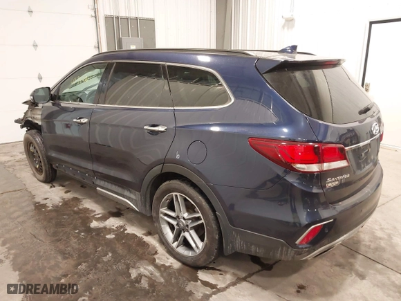 2017 Hyundai Santa Fe Limited Ultimate with VIN KM8SRDHF6HU206583, listed as a IAAI auction lot 41344261 with 167,766 mi miles. Bid and sale history available at carsss.com. Image 3.