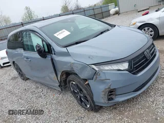 2024 Honda Odyssey Sport z VIN 5FNRL6H78RB048170, wystawiony jako IAAI lot #41958302 z przebiegiem 35 864 mil mil oraz . Historia ofert i sprzedaży dostępna na DreamBid. Obrazek 1.