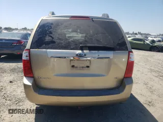 2006 Kia Sedona LX with VIN KNDMB233666035774, listed as a Copart auction lot 65491474 with 106,909 mi miles and Salvage Title. Bid and sale history available at carsss.com. Image 6.