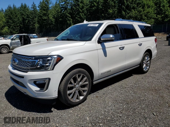 2019 Ford Expedition Max Platinum with VIN 1FMJK1MT7KEA23687, listed as a Copart auction lot 63277945 with 85,937 mi miles and Salvage title. Bid and sale history available at DreamBid. Image 1.