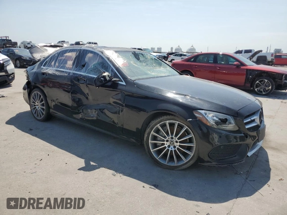 2018 Mercedes-Benz C 300 with VIN 55SWF4KB1JU260732, listed as a Copart auction lot 65649784 with Not Provided miles and Salvage Title. Bid and sale history available at DreamBid. Image 4.
