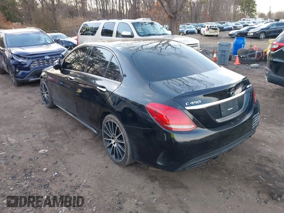 2016 Mercedes-Benz C 450 AMG with VIN 55SWF6EB5GU124491, listed as a IAAI auction lot 41755108 with 110,006 mi miles and . Bid and sale history available at carsss.com. Image 3.