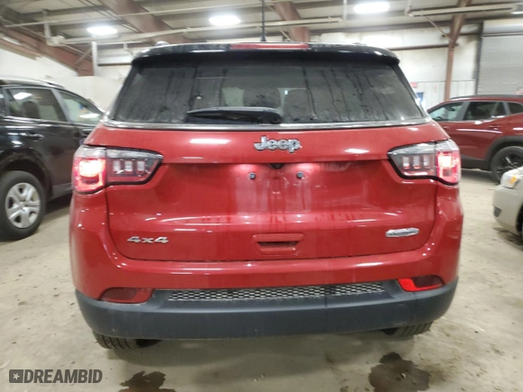 2018 Jeep Compass Latitude with VIN 3C4NJDBB0JT434190, listed as a Copart auction lot 50504075 with 41,025 mi miles and Salvage Title. Bid and sale history available at carsss.com. Image 6.