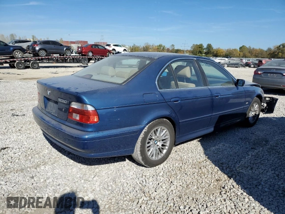 2002 BMW 5 Series 530iA with VIN WBADT63482CH86089, listed as a Copart auction lot 77243944 with 116,240 mi miles and Salvage Title. Bid and sale history available at carsss.com. Image 3.