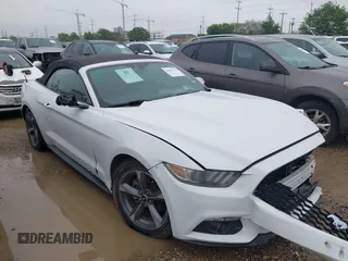2015 Ford Mustang V6 with VIN 1FATP8EM9F5383523, listed as a IAAI auction lot 41892378 with 111,681 mi miles and . Bid and sale history available at DreamBid. Image 1.