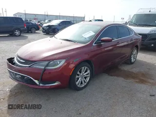 2015 Chrysler 200 Limited with VIN 1C3CCCAB1FN632818, listed as a IAAI auction lot 41921516 with 112,295 mi miles. Bid and sale history available at carsss.com. Image 2.