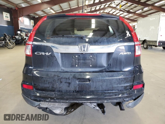 2015 Honda CR-V LX with VIN 5J6RM4H32FL125990, listed as a Copart auction lot 54256675 with 165,067 mi miles and Salvage Title. Bid and sale history available at DreamBid. Image 6.