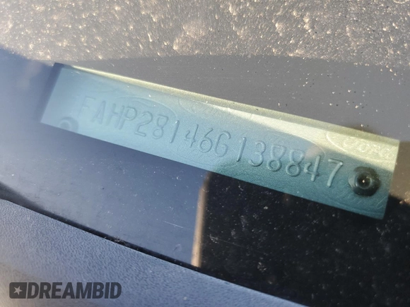 2006 Ford Five Hundred Limited with VIN 1FAHP28146G138847, listed as a Copart auction lot 79951354 with 0 mi miles and Salvage Title. Bid and sale history available at carsss.com. Image 12.