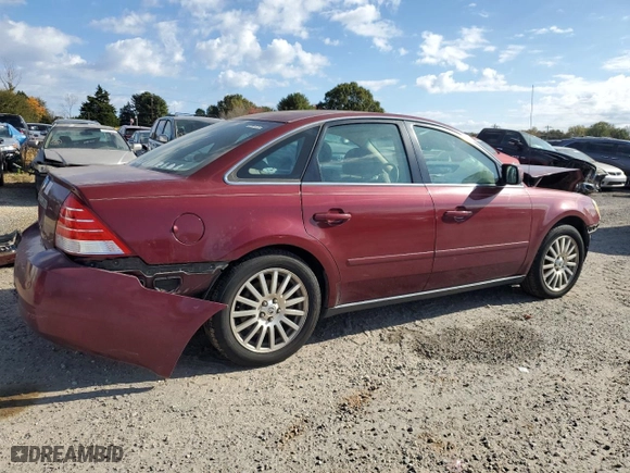 2005 Mercury Montego Premier with VIN 1MEHM42135G627230, listed as a Copart auction lot 79093464 with 0 mi miles and Salvage Title. Bid and sale history available at carsss.com. Image 3.