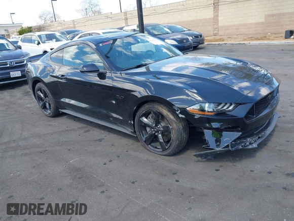 2022 Ford Mustang GT with VIN 1FA6P8CF3N5110805, listed as a IAAI auction lot 41943468 with 27,247 mi miles and . Bid and sale history available at carsss.com. Image 1.