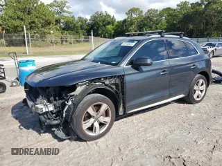 2018 Audi Q5 Premium Plus with VIN WA1BNAFYXJ2005610, listed as a Copart auction lot 58740605 with 138,328 mi miles and Salvage title. Bid and sale history available at DreamBid. Image 1.