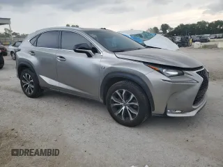 2016 Lexus NX 200t with VIN JTJBARBZ3G2075275, listed as a Copart auction lot 60532975 with 111,237 mi miles and Salvage title. Bid and sale history available at DreamBid. Image 4.