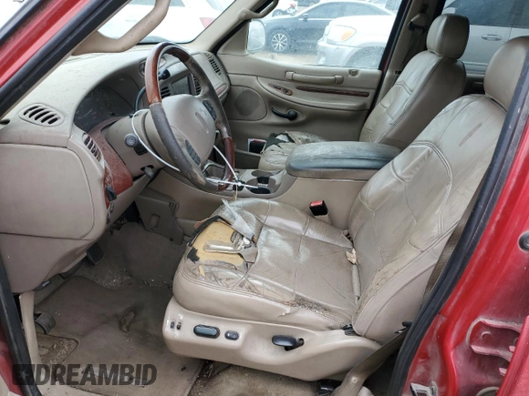 2001 Lincoln Navigator with VIN 5LMEU27R81LJ23306, listed as a Copart auction lot 44367495 with 220,225 mi miles and Salvage title. Bid and sale history available at DreamBid. Image 7.
