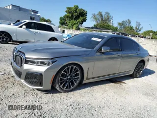 2020 BMW 7 Series 740i with VIN WBA7T2C02LCD43327, listed as a Copart auction lot 52796565 with 79,744 mi miles and Non Repairable. Bid and sale history available at carsss.com. Image 1.