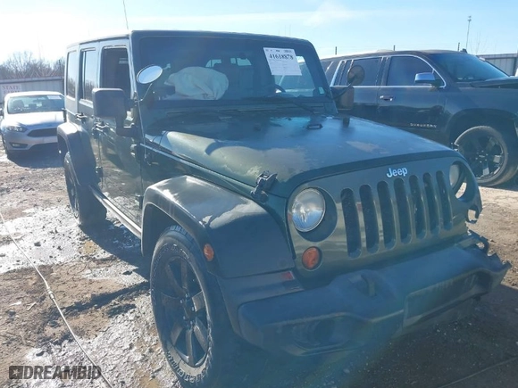 2008 Jeep Wrangler Unlimited X with VIN 1J8GA39118L594626, listed as a IAAI auction lot 41618878 with 166,071 mi miles. Bid and sale history available at carsss.com. Image 1.