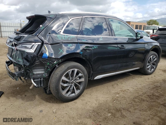 2022 Audi Q5 S line Premium Plus with VIN WA1EAAFY3N2131564, listed as a Copart auction lot 49015585 with 40,803 mi miles and Salvage Title. Bid and sale history available at carsss.com. Image 3.