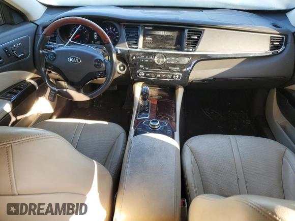 2015 Kia K900 Premium with VIN KNALU4D45F6025047, listed as a Copart auction lot 76761644 with 114,896 mi miles and Salvage title. Bid and sale history available at DreamBid. Image 8.