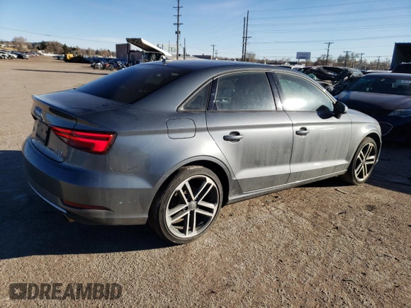 2018 Audi A3 Sedan Premium with VIN WAUB8GFF0J1079250, listed as a Copart auction lot 38889854 with 54,349 mi miles. Bid and sale history available at carsss.com. Image 3.