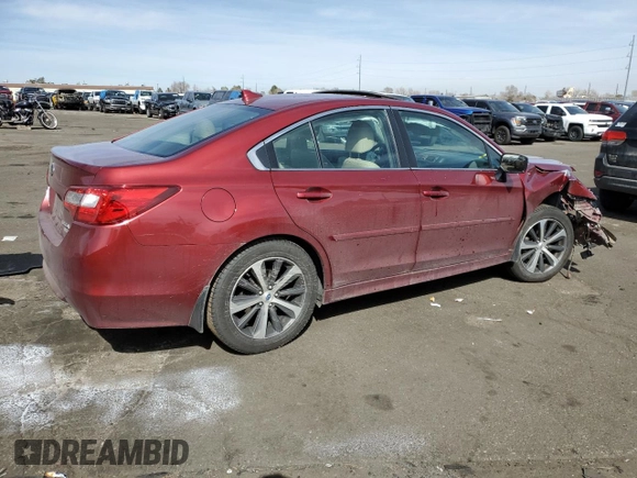 2017 Subaru Legacy Limited with VIN 4S3BNAN61H3005988, listed as a Copart auction lot 48822665 with 119,303 mi miles and Salvage Title. Bid and sale history available at carsss.com. Image 3.