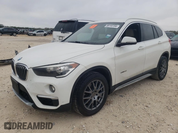 2017 BMW X1 sDrive28i with VIN WBXHU7C35H5H36894, listed as a Copart auction lot 86144154 with 78,355 mi miles and Salvage Title. Bid and sale history available at carsss.com. Image 1.