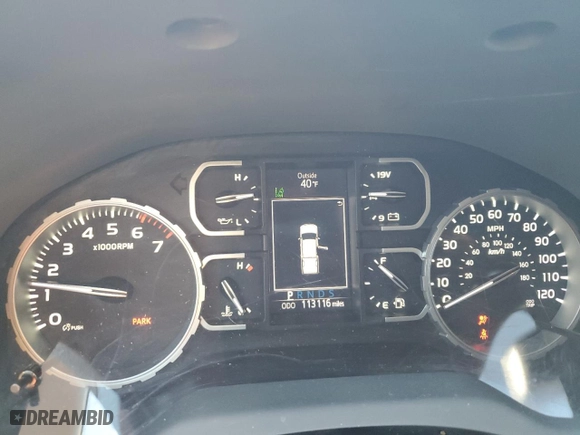 2019 Toyota Tundra 4WD SR5 with VIN 5TFHY5F17KX864501, listed as a Copart auction lot 43823355 with 113,116 mi miles and Salvage Title. Bid and sale history available at carsss.com. Image 9.