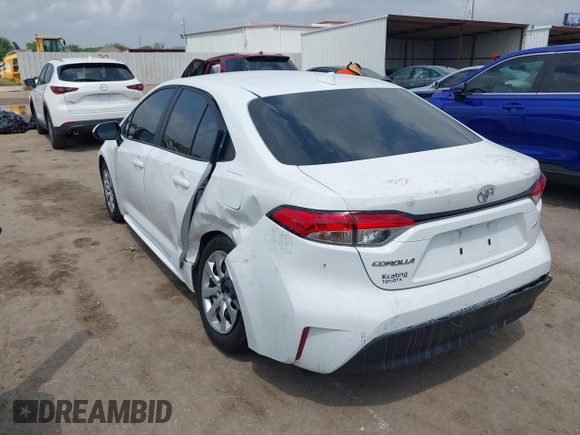 2024 Toyota Corolla LE with VIN 5YFB4MDE8RP128628, listed as a IAAI auction lot 42083196 with 37,634 mi miles and . Bid and sale history available at DreamBid. Image 3.