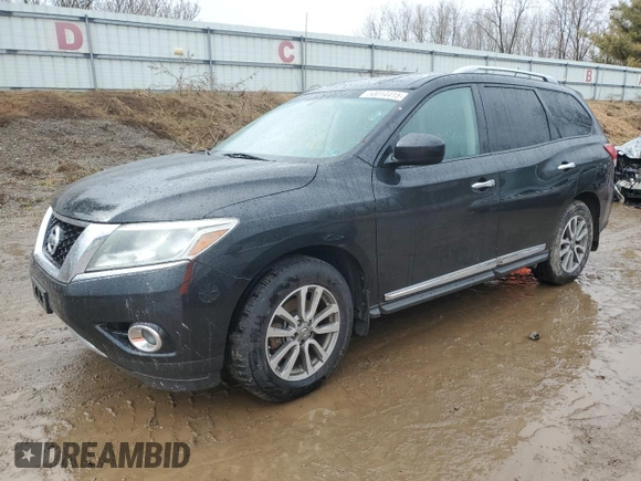 2015 Nissan Pathfinder S z VIN 5N1AR2MM5FC666986, wystawiony jako Copart lot #50014415 z przebiegiem 134 691 mil mil oraz Czysty tytuł • Clean title. Historia ofert i sprzedaży dostępna na DreamBid. Obrazek 1.
