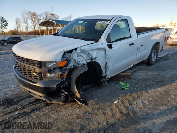 2019 Chevrolet Silverado 1500 Work Truck with VIN 3GCNWAEF5KG187970, listed as a Copart auction lot 84633114 with 68,070 mi miles and Salvage Title. Bid and sale history available at DreamBid. Image 1.