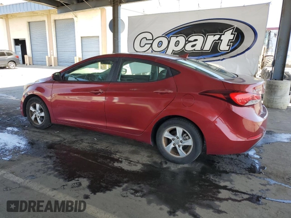 2014 Hyundai Elantra SE with VIN 5NPDH4AE5EH531524, listed as a Copart auction lot 60934715 with 123,607 mi miles and Clean title. Bid and sale history available at DreamBid. Image 2.