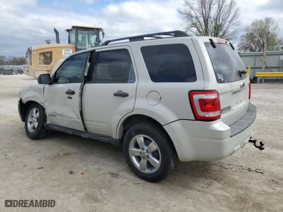 2008 Ford Escape XLT with VIN 1FMCU03128KD08434, listed as a Copart auction lot 51042975 with 123,629 mi miles and Salvage Title. Bid and sale history available at carsss.com. Image 2.