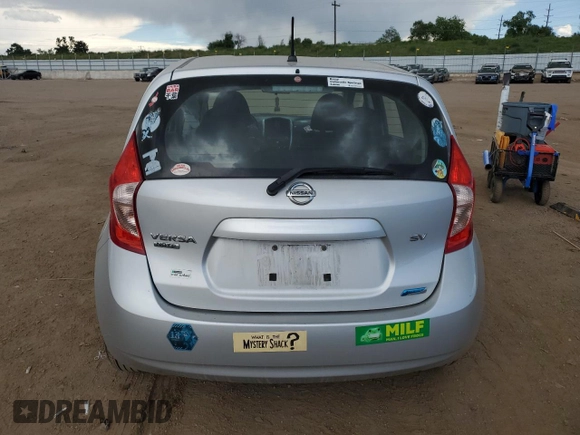 2015 Nissan Note S with VIN 3N1CE2CP4FL405327, listed as a Copart auction lot 60738795 with 97,389 mi miles and Salvage title. Bid and sale history available at DreamBid. Image 6.