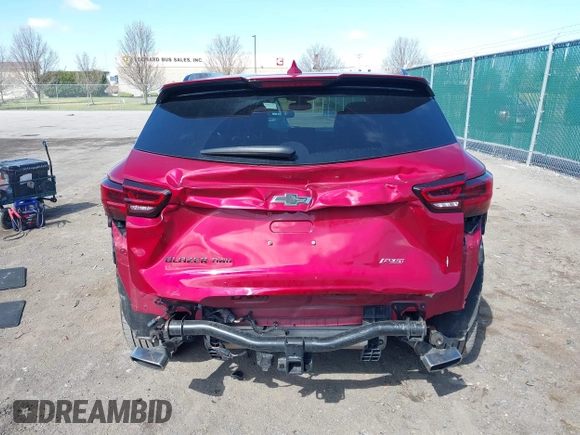 2023 Chevrolet Blazer RS with VIN 3GNKBKRS9PS168281, listed as a IAAI auction lot 41904523 with 28,588 mi miles and . Bid and sale history available at DreamBid. Image 16.