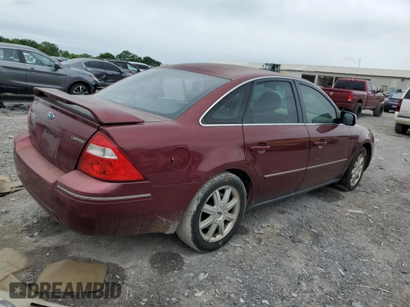 2005 Ford Five Hundred Limited with VIN 1FAFP25195G136277, listed as a Copart auction lot 55783125 with Not provided miles and Salvage title. Bid and sale history available at DreamBid. Image 3.