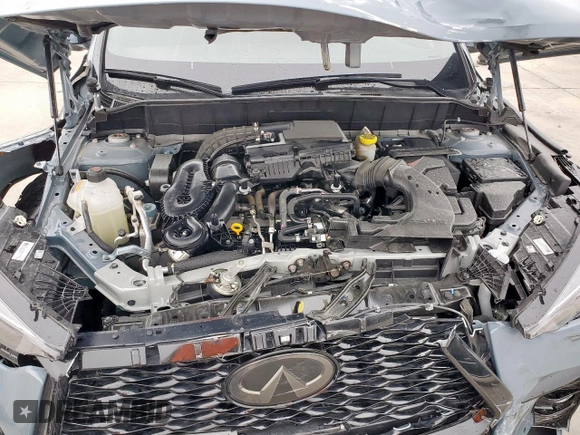 2024 Infiniti QX50 Sport with VIN 3PCAJ5FA7RF108824, listed as a Copart auction lot 55150705 with 7,388 mi miles and Salvage title. Bid and sale history available at DreamBid. Image 12.