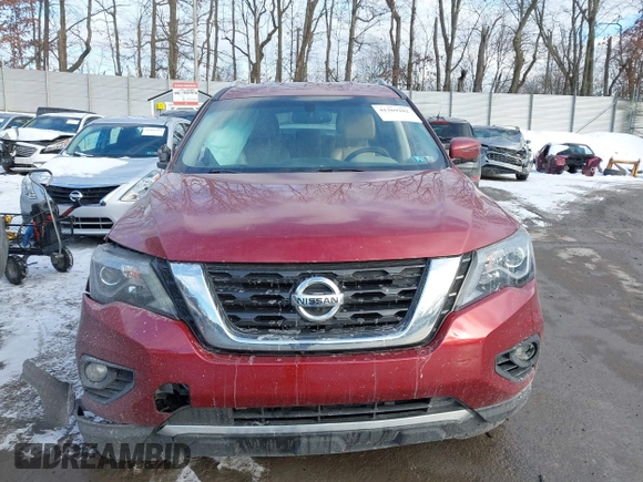 2017 Nissan Pathfinder SV with VIN 5N1DR2MMXHC904184, listed as a IAAI auction lot 41369202 with 85,427 mi miles. Bid and sale history available at carsss.com. Image 13.