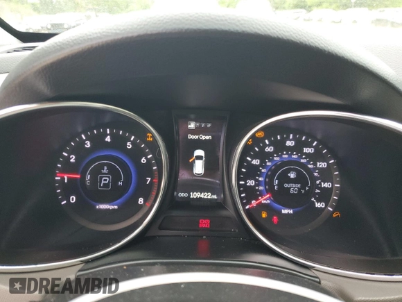 2013 Hyundai Santa Fe Sport z VIN 5XYZUDLAXDG119410, wystawiony jako Copart lot #57475475 z przebiegiem 109 422 mil mil oraz Czysty tytuł • Clean title. Historia ofert i sprzedaży dostępna na DreamBid. Obrazek 9.