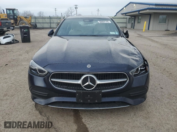 2022 Mercedes-Benz C 300 with VIN W1KAF4HB7NR061578, listed as a Copart auction lot 50004145 with 22,241 mi miles and Salvage Title. Bid and sale history available at DreamBid. Image 5.