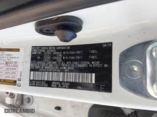 2019 Toyota 4Runner SR5 with VIN JTEZU5JR4K5209166, listed as a IAAI auction lot 41667608 with 61,507 mi miles. Bid and sale history available at carsss.com. Image 9.